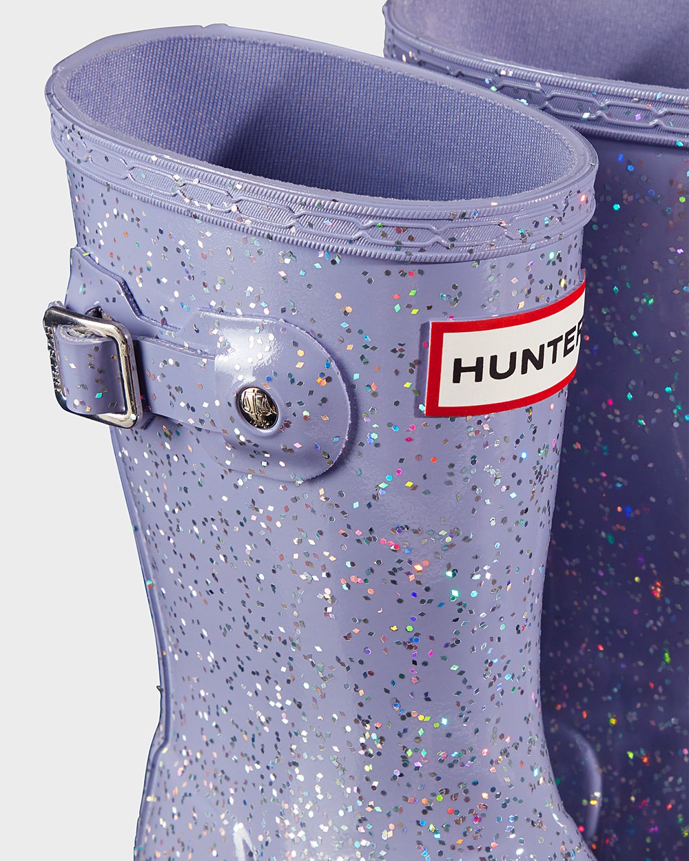 Botas de Lluvia Hunter Niños - Original Little Giant Glitter - Morados - ZLPCING-28